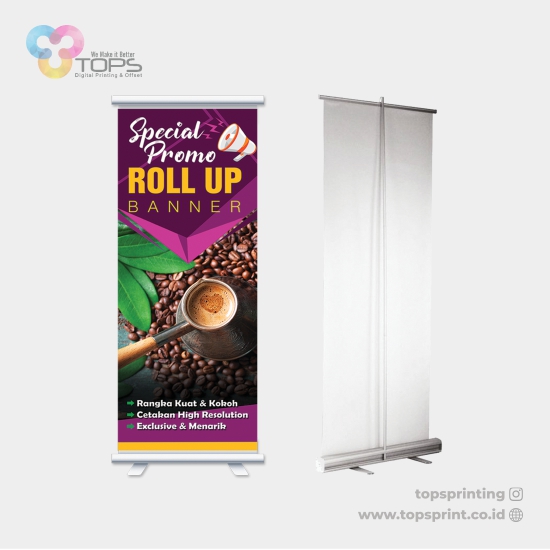 Roll Up Banner 80x200 (Indoor) Flexi 280gr